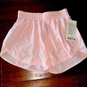 Lululemon Track That Strawberry Milkshake MR Short 5” Lined.